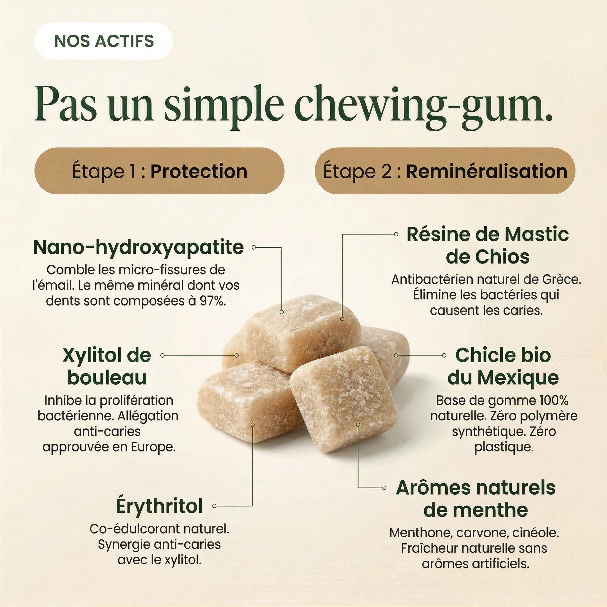 Fraîchemail™ — Chewing-gum reminéralisant